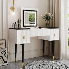 43 3 Modern Vanity Table Set With Flip