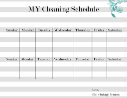 House Cleaning House Cleaning Organization Charts For Kids