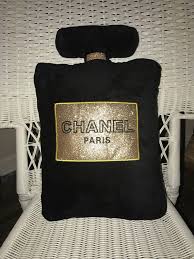 Black Chanel Perfume Pillow Chanel Perfume Bottle Chanel Perfume Chanel