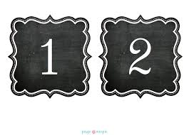 Chalkboard Table Numbers Chalkboard Numbers Classroom Table Numbers Chalkboard Table Numbers