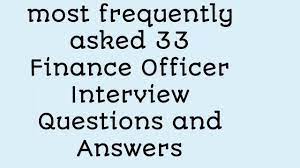 Be sure to ask questions about the candidate's communication style. 33 Finance Officer Interview Questions And Answers Most Frequently Asked Questions In Interviews Youtube
