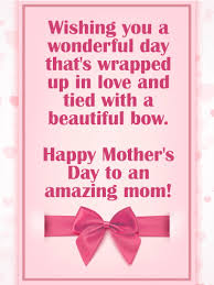 Beautiful Bow Happy Mother S Day Card Birthday Greeting Cards By Davia Birthday Wishes For Mother Happy Birthday Wishes Mothers Day Cards