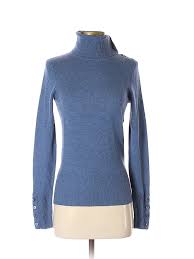 Details About Cullen Women Blue Cashmere Pullover Sweater Xs