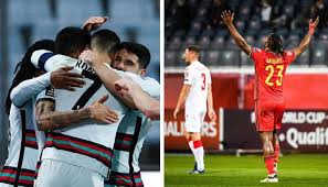 You are on page where you can compare teams belgium vs portugal before start the match. World Cup European Qualifiers Results Portugal Beat Luxembourg Belgium Hammer Belarus