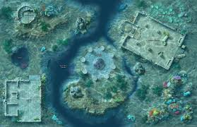 The Sunken Ruins Map Is Designed To Take Adventure Beneath The Waves The Forsaken Lands Maps Are All Made For Use In Multi Fantasy Map Dungeon Maps Map Poster