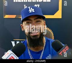Los Angeles Dodgers left fielder AJ Pollock (11) rounds the bases after  hitting a home run during a MLB game against the Milwaukee Brewers,  Saturday Stock Photo