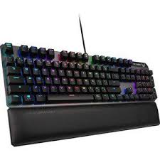 Asus Tuf Gaming K7 Optical Mech Gaming Keyboard With Tactile Switch Detachable Wrist Rest Ip56 Waterproof Standard And Aura Sync Rgb Lighting Walmart Com Keyboard Asus Wrist Rest