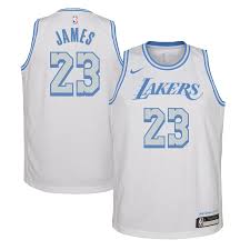 Free delivery and returns on ebay plus items for plus members. Youth Los Angeles Lakers Lebron James Nike White 2020 21 Swingman Jersey City Edition