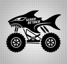Shark Svg Monster Truck Svg File Boy Monster Truck Dxf Boy Etsy Monster Trucks Monster Truck Drawing Monster Truck Bedroom