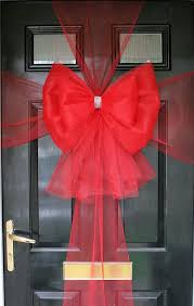 A Step By Step Guide To Making A Festive Bow For Door This Christmas Door Bows Christmas Front Door Christmas Bows Door Bow