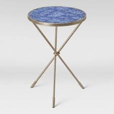 Paeonia Pattern Glass Top Accent Table Opalhouse Glass Top Accent Table Pattern Glass Glass Top End Tables