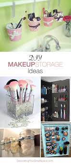 17 Brilliant Makeup Storage Ideas Diy Projects Ohmeohmy Blog Diy Makeup Storage Makeup Storage Diy Makeup