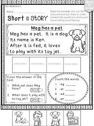 Short E Phonics Worksheets And Activities No Prep Phonics Worksheets Word Families Short E
