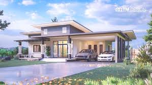 For a carport made of lumber, lay 6 posts in the ground, fasten your beams, and then add the roof. Modern And Contemporary Designs Differentiated In This Awesome Three Bedroom Bungalow With A Spacious Carport And Veranda Pinoy House Plans