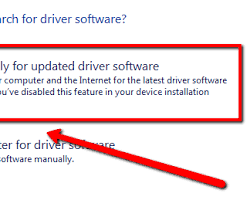 Search automatically for drivers option