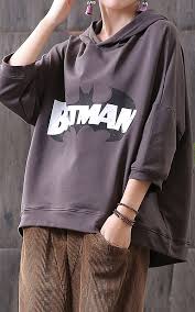 Print Casual Loose Hooded Sweatshirts Sweatshirts Hooded Sweatshirts Casual