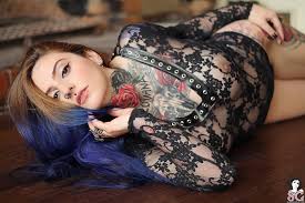 4.0 out of 5 stars. Wallpaper Long Hair Tattoo Blue Black Hair Lingerie Suicide Nude Alt Girl Beauty Girls Sexy Chica Tattoos Modelo Chicas Modelos Tatuaje Photo Shoot Brown Hair Undergarment Alternativo Alternativa Suicidegirl Fetish Model