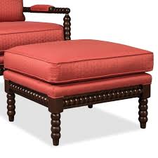 Craftmaster Accent Chairs Ottoman With Spool Turned Legs Belfort Furniture Ottomans