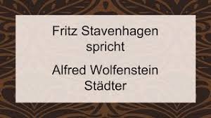 Je nach abfolge und betonung der silben unterscheidet man die vier versmaße: Stadter Alfred Wolfenstein Interpretation 168 Expressionismus