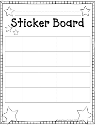Behavior Sticker Chart For Kindergarten Bedowntowndaytona Com