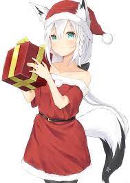 I'll give you a present. / choro tofu :: Fubuki Shirakami :: Animal Ears ( Anime) :: Anime :: Anime Christmas :: Hololive :: Virtual YouTuber -  JoyReactor