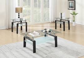 How big of a set would i need? 3 Piece Modern Floating Glass Coffee End Table Set