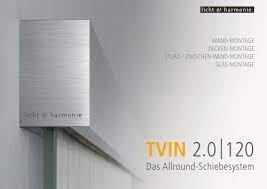 White ral9010 painted door, tvin 2.0 sliding system and bar handle starting price: Tvin 2 0 120 Licht Harmonie Glasturen Gmbh