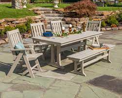 Check spelling or type a new query. Polywood Vineyard 6 Piece Farmhouse Trestle Folding Dining Set With Bench Pws422 1 Polywood Official Store