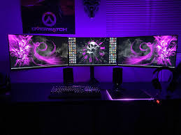 So what's up everyone, my name is ben and today we will be looking at top 5 tech youtuber gaming desk setups, in this video, we. In A Pink Purple Mood Today P Pc Computers Gaming Purple Games Gaming Setup Desk Setup