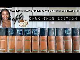 Maybelline Fit Me Matte And Poreless Swatches Extended