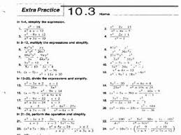 Dividing Polynomials Worksheet Answers Best Of Extra Practice 10 3 Dividing Polynomials 9th 11th Grad In 2020 Polynomials Factoring Polynomials Multiplying Polynomials