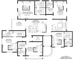 خرائط الفيلا 7 غرف 743 متر مربع طابقين سكن Architectural House Plans House Layout Plans Courtyard House Plans