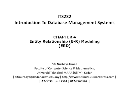 To establish uitm as a globally renowned university of science, technology, humanities and entrepreneurship. Its232 Introduction To Database Management Systems Ppt Video Online Download