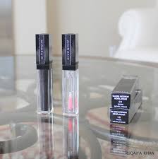 Ruqaiya Khan Givenchy Gloss Interdit Vinyl In 01 Rose Revelateur And 16 Noir Revelateur Review And Swatches