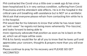 Phil valentine update today death: Phil Williams On Twitter Nashville Talk Radio Host Phil Valentine With Whom I Ve Always Had A Good Personal Relationship Openly Mocked My Reporting On Covid19 I Earnestly Pray That He Is Able