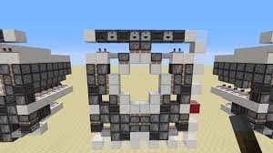 Then, place the planks 3 high and 2 wide in your craft menu to create the door. Minecraft Challenge Circular Piston Door 100 Blocks Tutorial Youtube