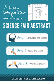 Here is an exercise to help you develop this skill. 3 Easy Steps For Writing A Science Fair Abstract Elementalscience Com