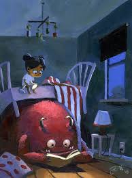 Travisty S Beard Monsters Under The Bed Art Book Art Monster Under The Bed