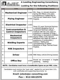 08 06 2017 Need Mechanical Engineer Job In Ksa Visa Not There Mechanical Engineering Electrical Inspector Engineering