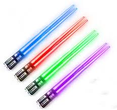 Amazon Com Chop Sabers Light Up Lightsaber Chopsticks 4 Pairs Red Blue Green Purple Chopsticks Chopstick Holders