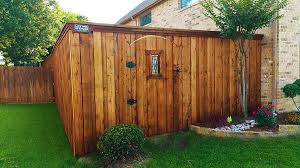 This wood is lightweight, durable and easy to stain for a classic fence style. Wood Fences Denton Tx Gates Wood Fences Wood Fence Types Denton