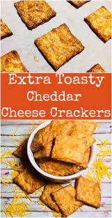 Extra Toasty Cheddar Cheese Crackers Cheesecrackers Cheddar Extratoasty Cheese Diy Cheese Crackers Homemade Recipes Snack Recipes