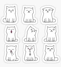 Stickers Risunki Melkami Koshachij Risunok Legkie Risunki