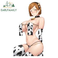 EARLFAMILY 5.1 Nobara Sexy Cow Girl Anime Car Decals Hentai NSFW Stickers  | eBay