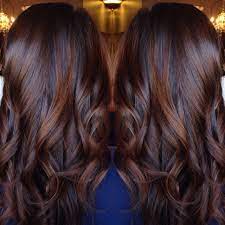 Dark Red Brown Black Balayage Hairstyle Hair Styles Hair Color Chocolate Balayage Brunette