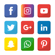 Social Media Icon Set Logo Network Share Business App Like Web Sign Digital Technology Collection Linked Phone Comment Colour Symbol Online