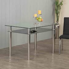 Your dining room table is meant to last for years in your home, through holiday dinners, celebrations and cozy meals with family. Home Centre Floris Contemporary Chrome Finish Tempered Glass And Stainless Steel 6 Seater Dining Table Amazon In Home Kitchen
