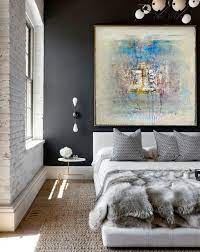 Extra Large Oil Painting Beige Painting Blue Abstract Painting Best Bedroom Paint Colors Bedroom Design Home Decor Bedroom