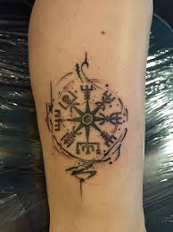 Vegvisir Norse Compass My Final Design Created From Different Elements Of The Board Loving It Viking Tattoos Norse Tattoo Hand Tattoos