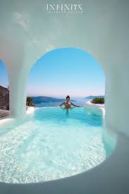 The Infinity Suite Indoor And Outdoor Heated Plunge Pools With Jacuzzi Dana Villas Santorini Hotel Firo Dana Villas Dana Villas Santorini Santorini Hotels